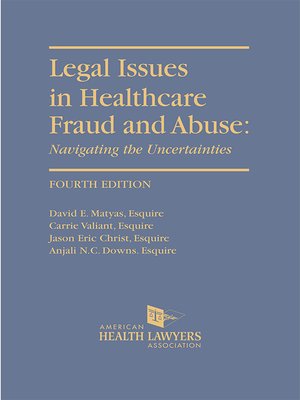 cover image of AHLA Legal Issues in Healthcare Fraud and Abuse (Non-Members)